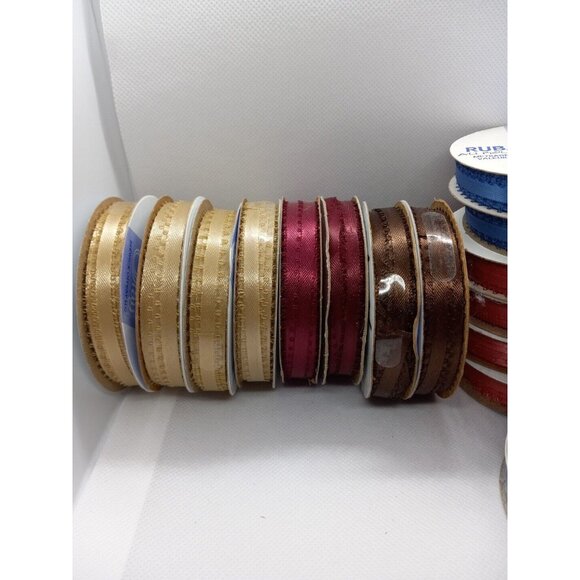 Picot Edge Ribbon 20 Spools Assorted Polyester 3/16" Wide Crafting Sewing Lot B - Picture 3 of 5
